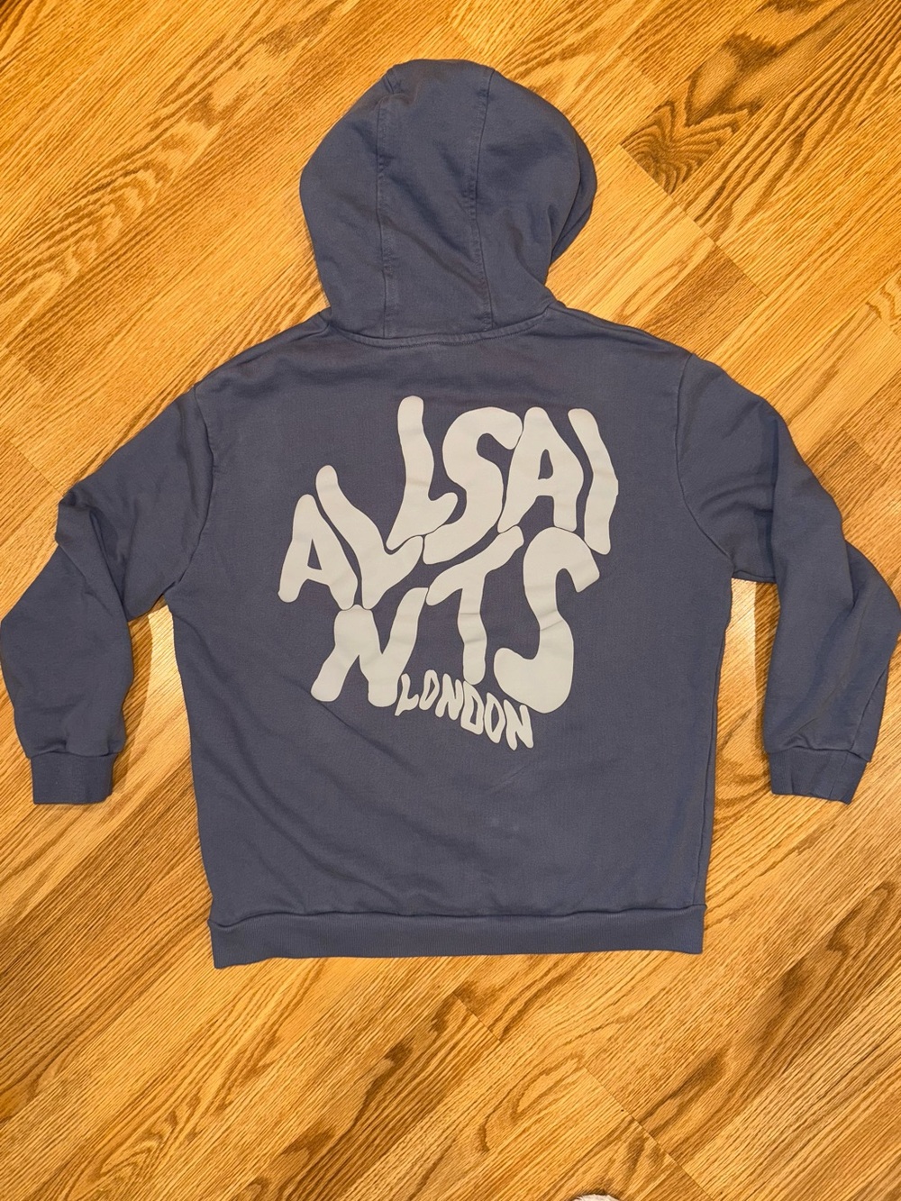 All Saints Slate Blue Pullover Hoodie 10-11 yrs